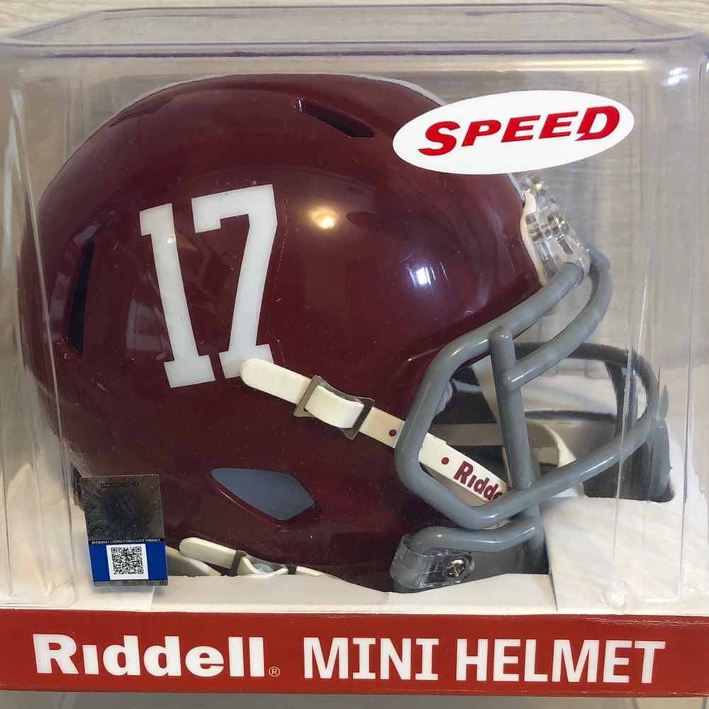Alabama Crimson Tide #17 Riddell Speed Mini Helmet NIB